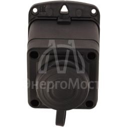 Розетка штепсельная влагозащ. стационарная угловая ОУ 16А IP44 230В 2P+PE каучук PROCONNECT 111-127-4