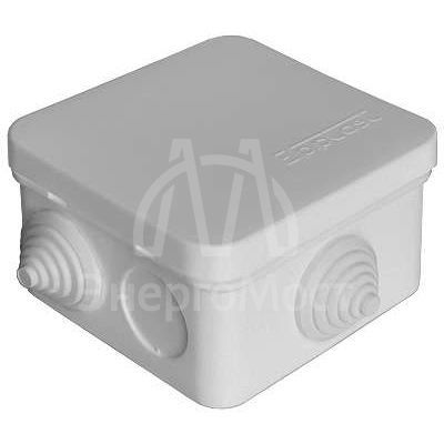 Коробка распределительная ОП 75х75х45мм IP54 7 выходов 3 гермоввода крышка защелкивающаяся сер. Epplast 220322