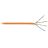 Кабель U/UTP 4 пары кат.5e класс D 100МГц ож BC чистая медь внутр. LSZH нг(B)-HF оранж. (уп.305м) NETLAN EC-UU004-5E-LSZH-OR