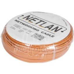 Кабель U/UTP 4 пары кат.5e класс D 100МГц ож BC чистая медь внутр. LSZH нг(B)-HF оранж. (уп.305м) NETLAN EC-UU004-5E-LSZH-OR