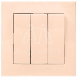 Выключатель 3-кл. СП Валенсия 10А крем. PROxima EKF EWV10-024-20