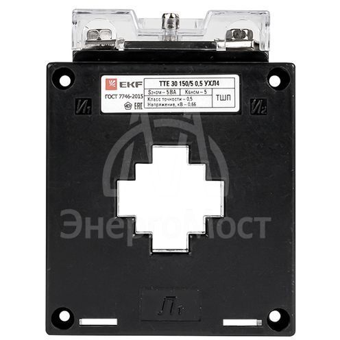 Трансформатор тока ТТЕ 30 250/5А кл. точн. 0.5S 5В.А EKF tte-30-250-0.5S/tc-30-250-0.5S