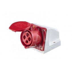 Розетка ОП 16А 380В 3P+E тип. роз. 114 IP44 SchE 26029DEK