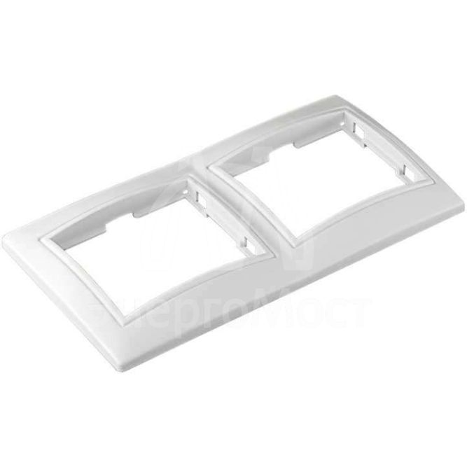 Рамка 2-м СП Севиль горизонт. бел. UNIVersal С0044