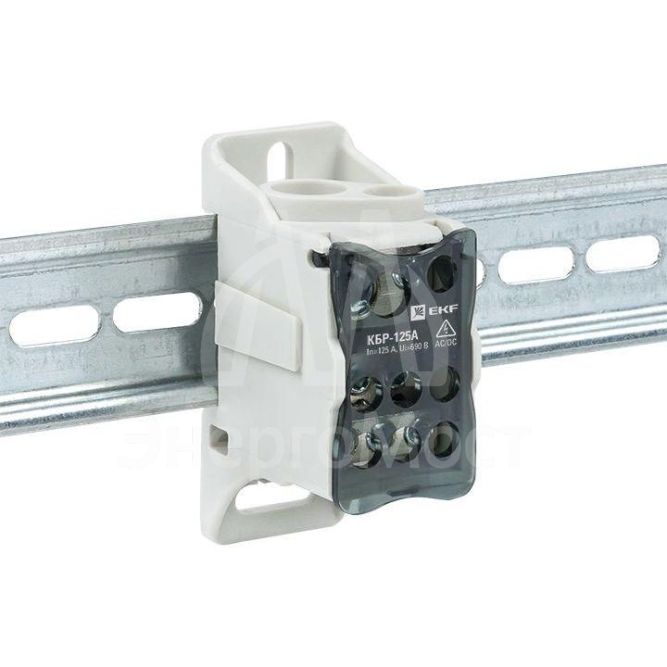 Блок распределительный КРОСС крепеж на панель и DIN КБР-125А EKF plc-kbr125