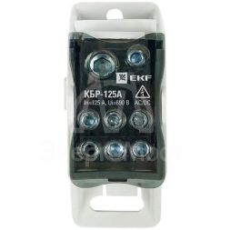Блок распределительный КРОСС крепеж на панель и DIN КБР-125А EKF plc-kbr125