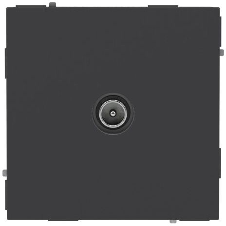 Розетка телевизионная проходная TV KANT черн. уголь DKC 7012513