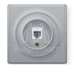 Механизм розетки комп. 1-м СП Florence 1xRJ45 кат.5e сер. 1E20701302 OneKeyElectro 2172839