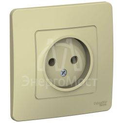 Розетка 1-м СП BLANCA 16А 250В без шторок без заземл. беж. SchE BLNRS000017