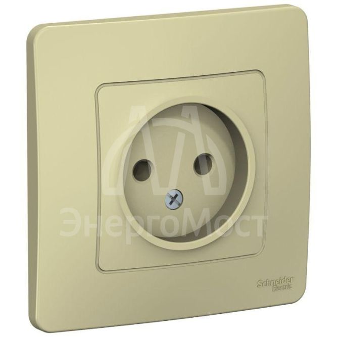 Розетка 1-м СП BLANCA 16А 250В без шторок без заземл. беж. SchE BLNRS000017