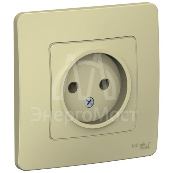 Розетка 1-м СП BLANCA 16А 250В без шторок без заземл. беж. SchE BLNRS000017