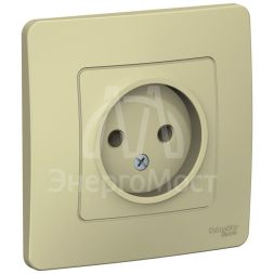 Розетка 1-м СП BLANCA 16А 250В без шторок без заземл. беж. SchE BLNRS000017