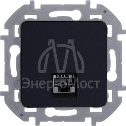 Розетка компьютерная Inspiria RJ45 кат.5E UTP антрацит Leg 673828
