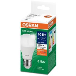 Лампа светодиодная LED G4 Value LVCLA75 10W/940 CRI95 10Вт 4000К 1000лм грушевидная матов. E27 170-250В OSRAM 4058075578852