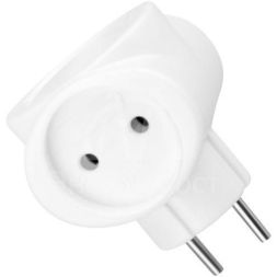 Тройник электрический биметалл 220В 6А бел. REXANT 11-1064