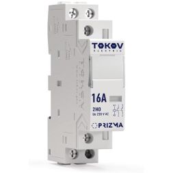 Контактор модульный 18мм 16А 230В АС 2НО PRIZMA TOKOV ELECTRIC TKE-PZ-MC-1-16-230-20