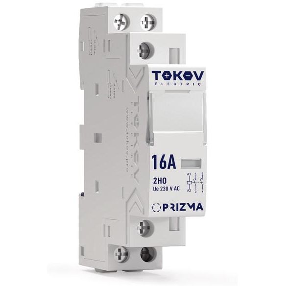 Контактор модульный 18мм 16А 230В АС 2НО PRIZMA TOKOV ELECTRIC TKE-PZ-MC-1-16-230-20