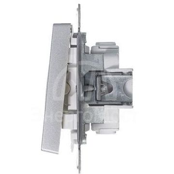 Механизм выключателя 3-кл. СП AtlasDesign 10А IP20 (сх. 1+1+1) 10AX алюм. SchE ATN000331