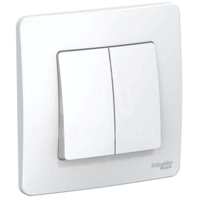 Выключатель 2-кл. СП Blanca 10А IP20 (сх. 5) 250В бел. SchE BLNVS010501
