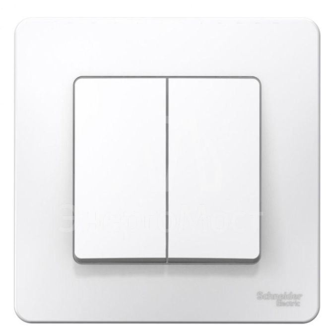 Выключатель 2-кл. СП Blanca 10А IP20 (сх. 5) 250В бел. SchE BLNVS010501