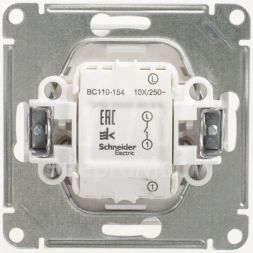 Механизм выключателя 1-кл. СП W59 10А IP20 10AX бел. SchE VS110-154-1-86