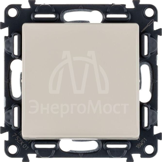 Механизм выключателя 1-кл. СП Valena Life 10А IP20 250В 10AX с лиц. панелью безвинт. зажимы сл. кость Leg 752501
