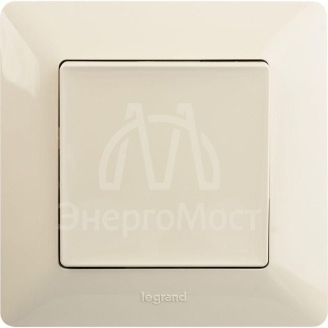 Механизм выключателя 1-кл. СП Valena Life 10А IP20 250В 10AX с лиц. панелью безвинт. зажимы сл. кость Leg 752501