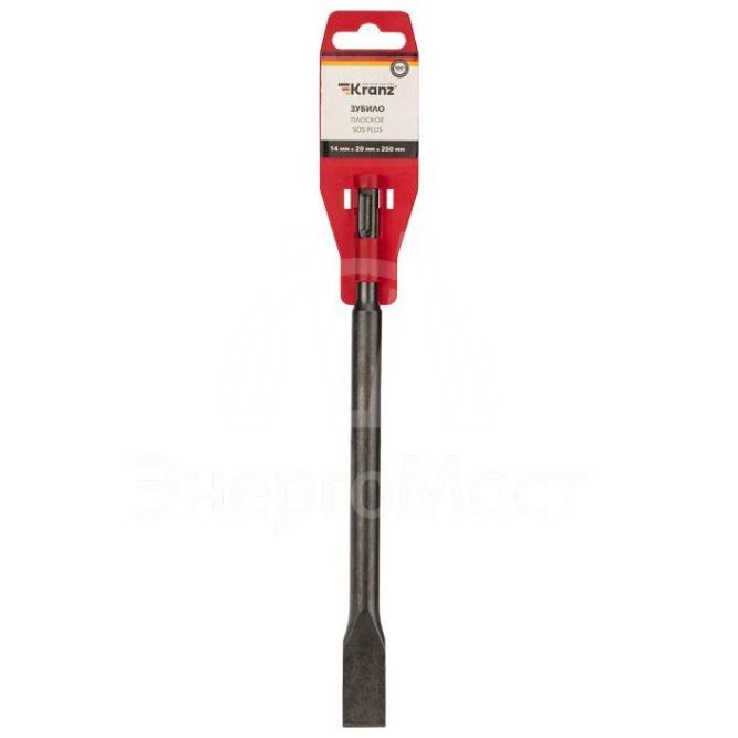 Зубило плоское 14х20х250мм SDS PLUS Kranz KR-91-0207