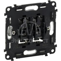 Механизм переключателя 2-кл. СП Valena In&#039;matic 10А IP20 250В безвинт. зажимы сер. Leg 752028