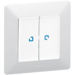 Механизм переключателя 2-кл. СП Valena In&#039;matic 10А IP20 250В безвинт. зажимы сер. Leg 752028