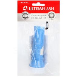 Фонарь 828-TH (1LED 1 режим 3хAG10; блист-пакет; голуб.) Ultraflash 12395
