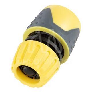 Коннектор для шланга быстросъемный 1/2дюйм с аквастопом ЧЕТЫРЕ СЕЗОНА 62-0218-F