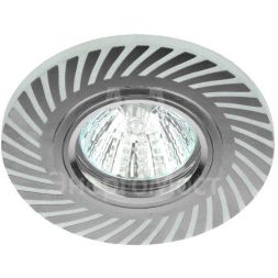 Светильник DK LD39 WH/CH MR16 точечный; декор со светодиодной подсветкой бел./хром. ЭРА Б0037376