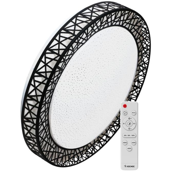 Светильник светодиодный PREMIUM Loft-B 120Вт 230В 3000-6500К 9600лм IP40 490х100мм настенно-потолочный управляемый с пультом ДУ КОСМОС KSLofB120W