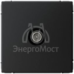 Розетка телевизионная оконечная TV ArtGallery 1дБ механизм карбон SE GAL001091