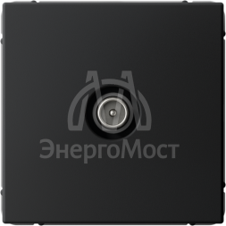 Розетка телевизионная оконечная TV ArtGallery 1дБ механизм карбон SE GAL001091