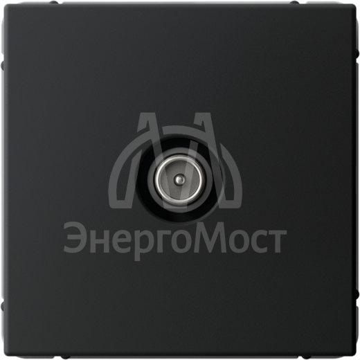 Розетка телевизионная оконечная TV ArtGallery 1дБ механизм карбон SE GAL001091