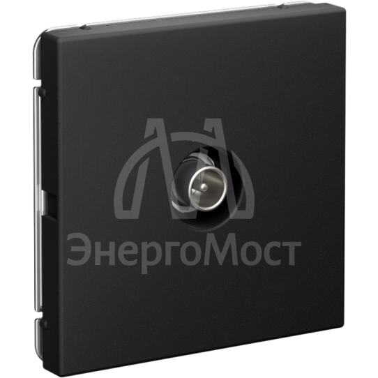 Розетка телевизионная оконечная TV ArtGallery 1дБ механизм карбон SE GAL001091