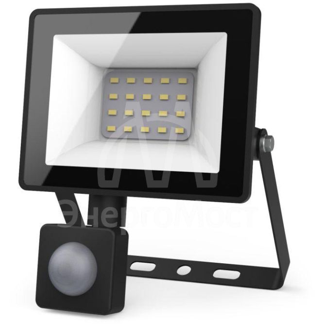 Прожектор светодиодный Elementary 20Вт 1380лм IP65 6500К с датчиком движения Gauss 628511320