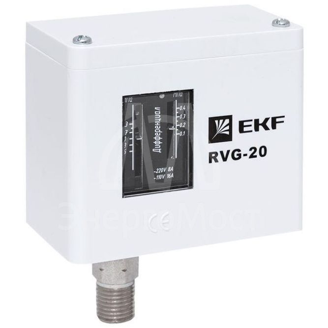 Реле избыточного давления RVG-20-1.6 (1.6МПа) EKF RVG-20-1.6