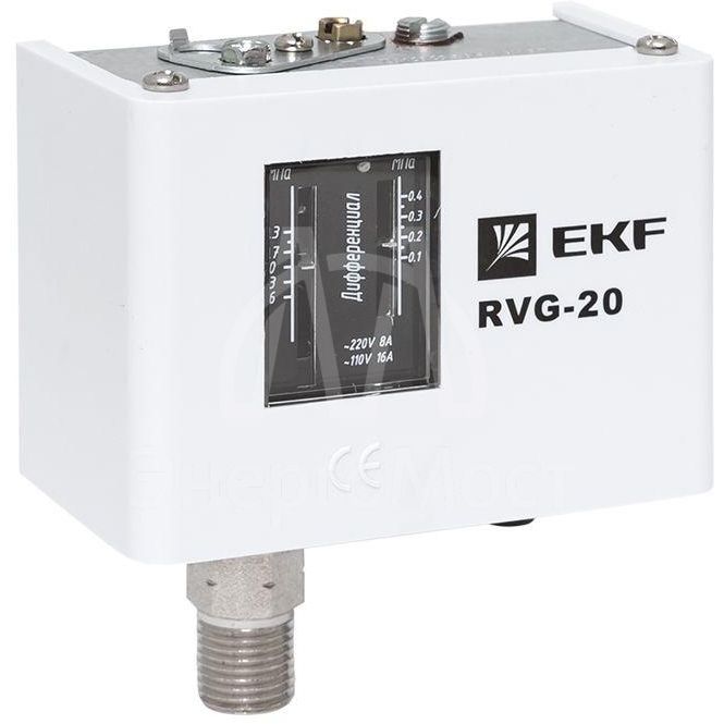 Реле избыточного давления RVG-20-1.6 (1.6МПа) EKF RVG-20-1.6