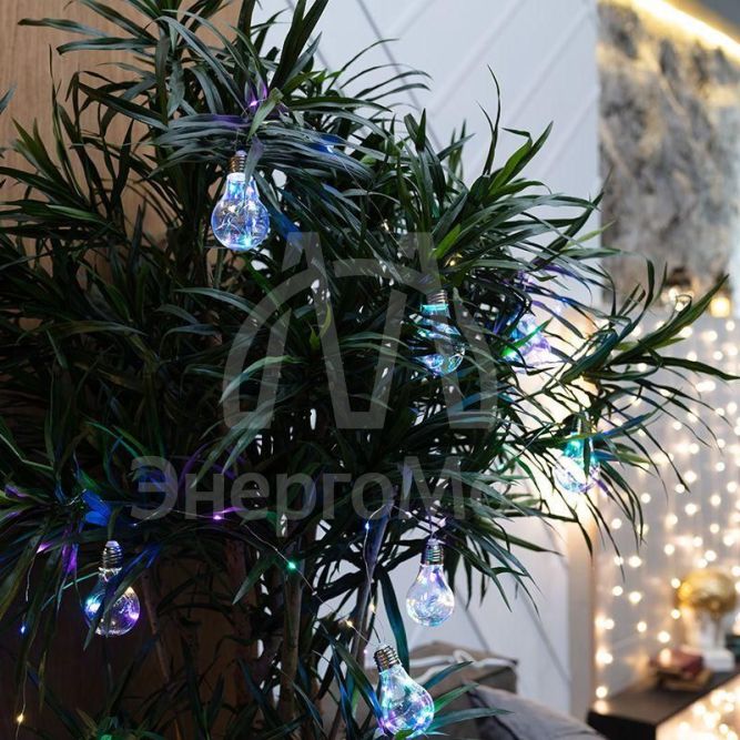 Гирлянда светодиодная &amp;quot;Ретро-лампы&amp;quot; 3м мультиколор Neon-Night 303-079