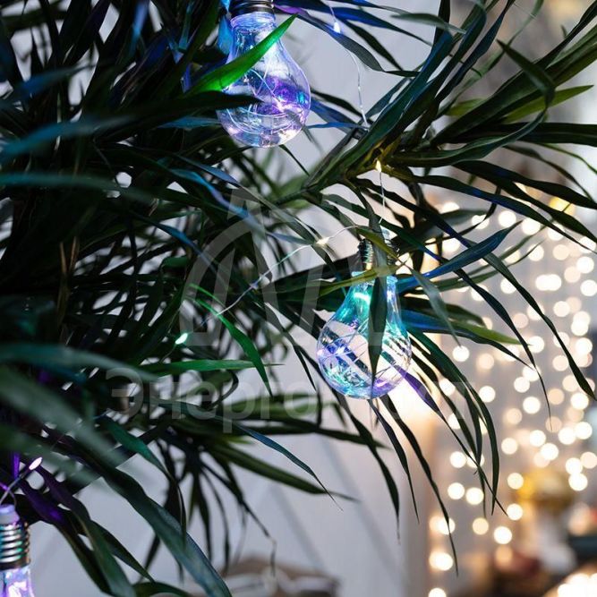 Гирлянда светодиодная &amp;quot;Ретро-лампы&amp;quot; 3м мультиколор Neon-Night 303-079