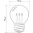 Лампа светодиодная 1Вт 6LED Шар d45 E27 тепл. бел. колба прозр. эффект лампы накаливания Neon-Night 405-126