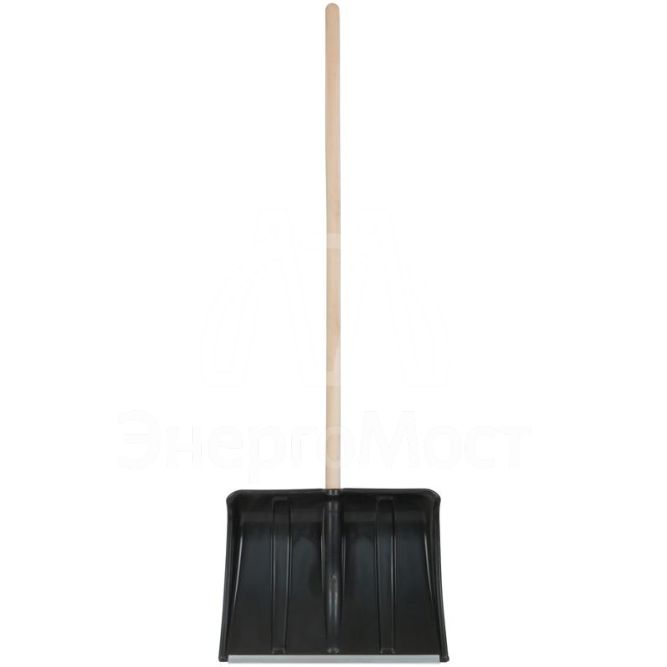 Лопата для уборки снега &amp;quot;Ледо&amp;quot; 495х375х1320мм деревянный черенок; пластик. 68101