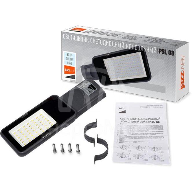 Светильник светодиодный PSL 08 30Вт 5000К GR 120град. уличный консольный ДКУ IP65 JazzWay 5045767