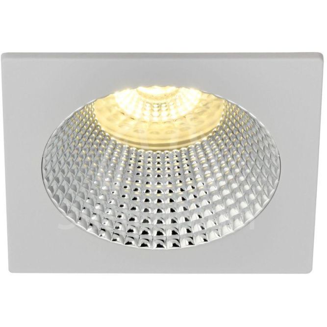 Светильник 4110 встраиваемый поворотный GU10 бел./хром пласт. IEK LT-UVB0-4110-GU10-1-K23