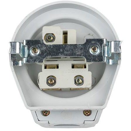 Разъем 1-м СП РШ-ВШ 32А IP20 250В 2P+PE пластик. бел. PROxima EKF AS-250-H-02