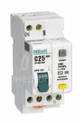Выключатель автоматический дифференциального тока 2п (1P+N) C 20А 30мА тип AC 4.5кА ДИФ-102 2мод. SchE 16004DEK