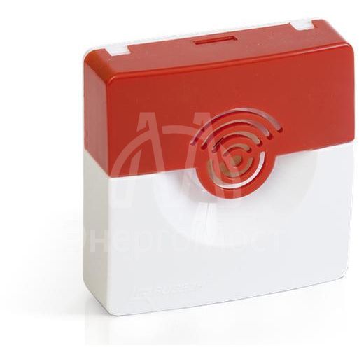 Оповещатель охранно-пожарный звуковой ОПОП 2-35 24В (корпус бел./красн.) Рубеж Rbz-208465